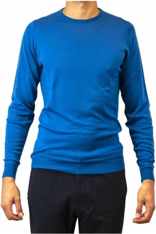 John Smedley Lundy pullover Blauw Heren