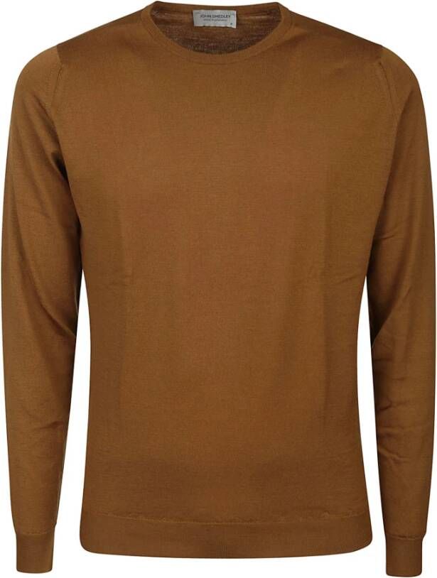 John Smedley Lundy Pullover LS Bruin Heren