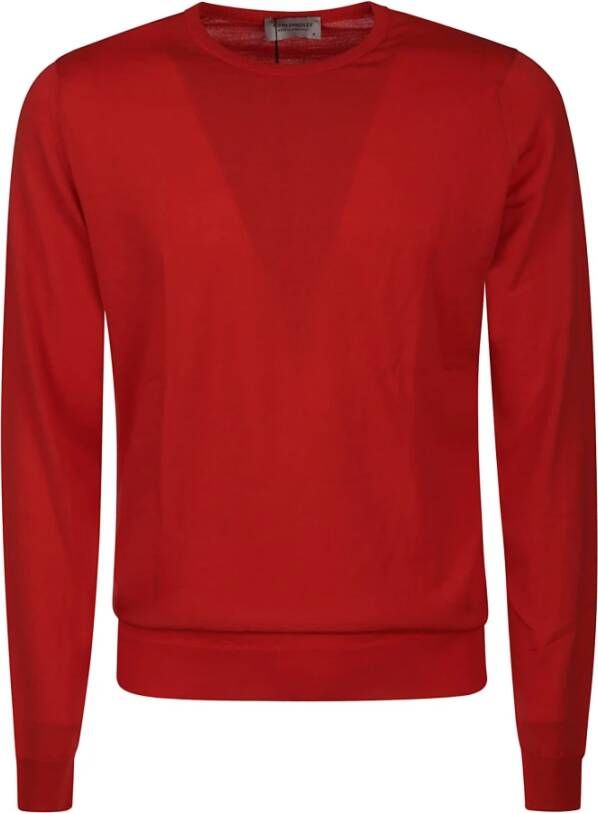 John Smedley Men Clothing Sweater Lundy Rood Heren