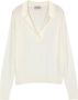 John Smedley Moderne Basis Crudo Jersey White Dames - Thumbnail 1