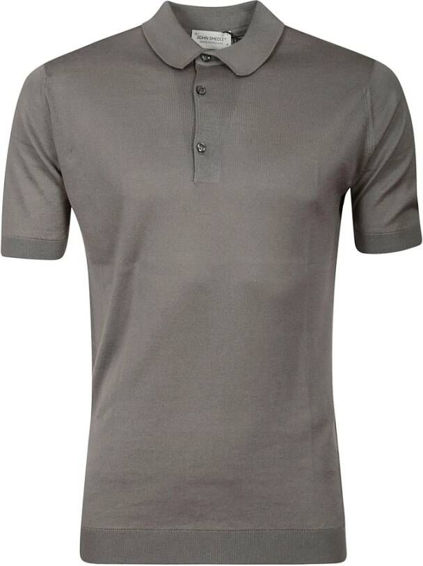 John Smedley Polo shirt Adrian Grijs Heren