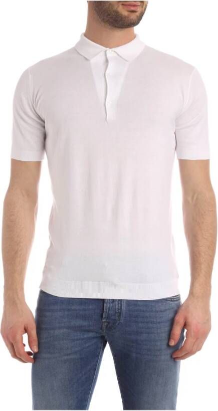 John Smedley Polo shirt Adrian White Heren