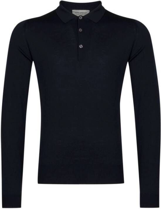 John Smedley Polo shirt Zwart Heren