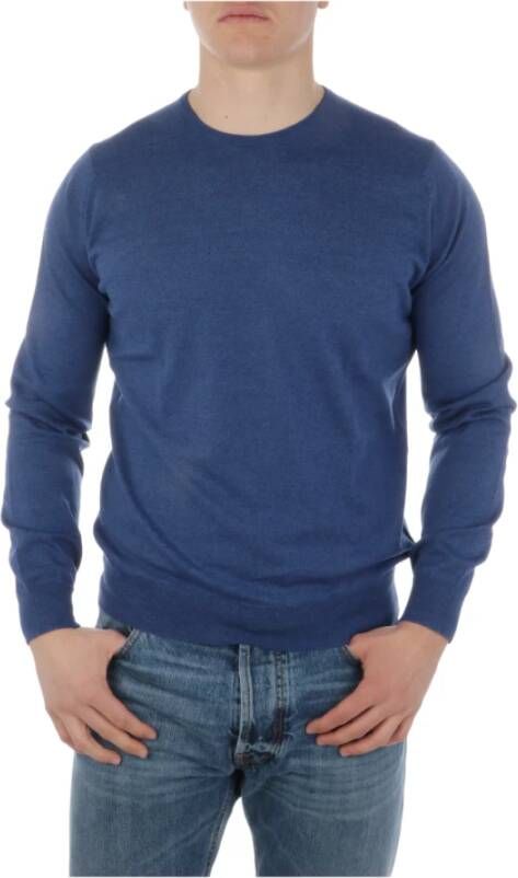 John Smedley Pullover Blauw Heren