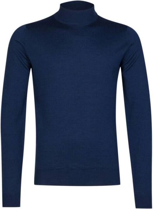 John Smedley Pullover Harcour Blauw Heren