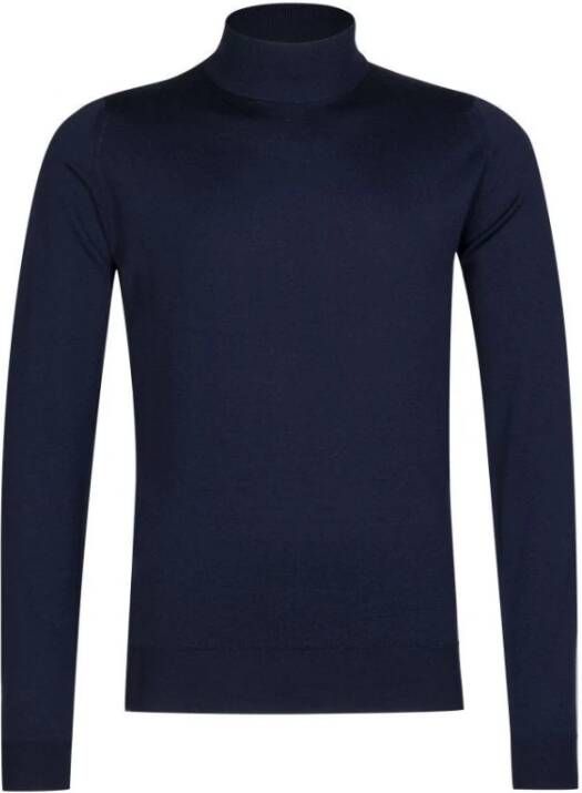 John Smedley Pullover Harcourt Blauw Heren