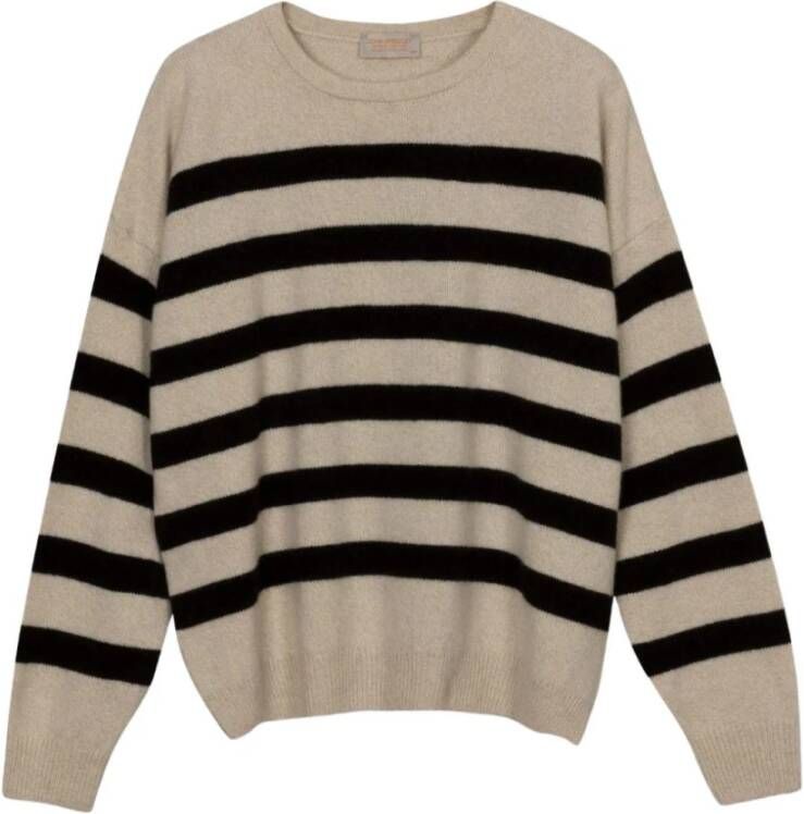 John Smedley Round-neck Knitwear Beige Dames