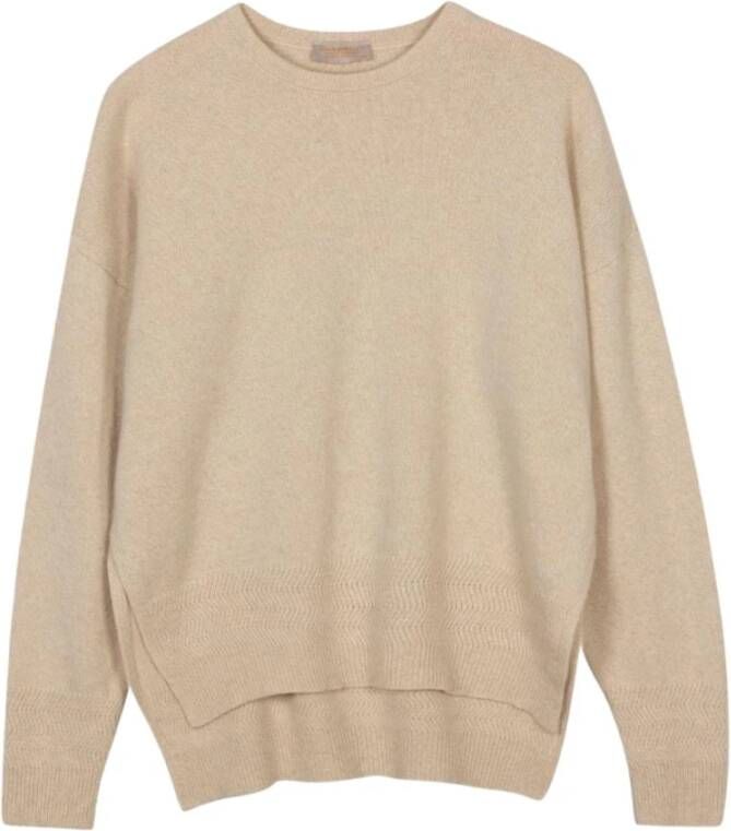 John Smedley Round-neck Knitwear Beige Dames