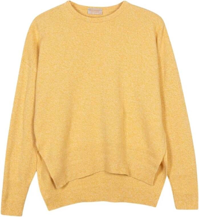 John Smedley Round-neck Knitwear Yellow Dames