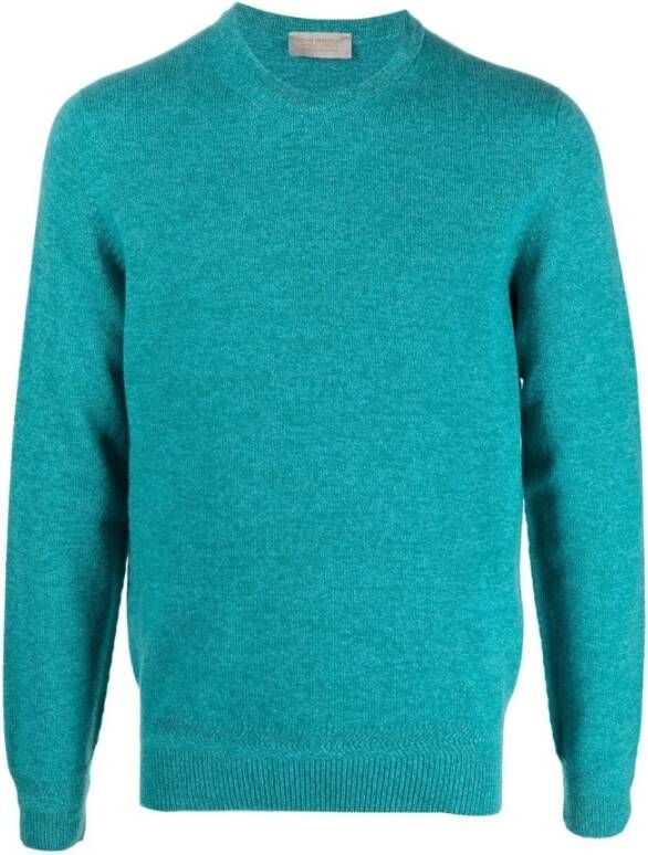 John Smedley Sweaters Clear Blue Blauw Heren