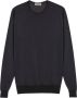 John Smedley Round-neck Knitwear Blauw Heren - Thumbnail 1