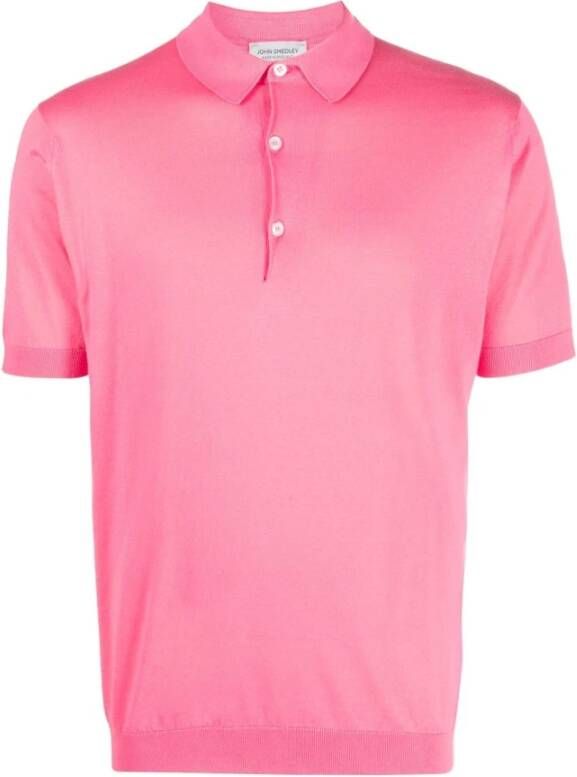 John Smedley T-shirts and Polos Pink Roze Heren