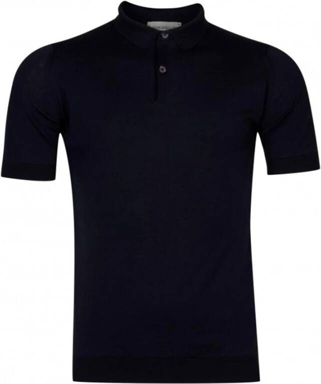 John Smedley T-Shirts Blauw Heren