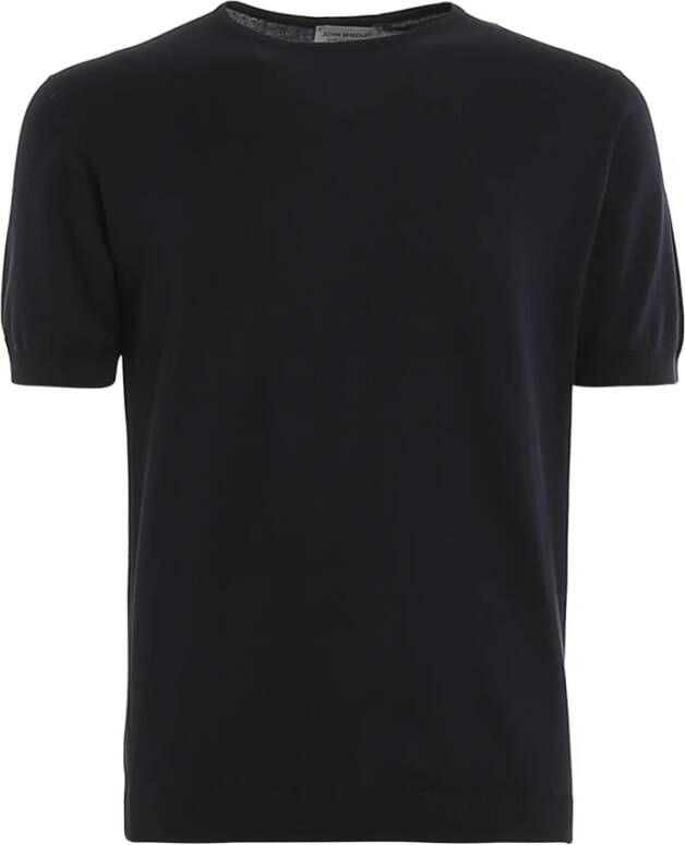 John Smedley T-Shirts Blauw Heren