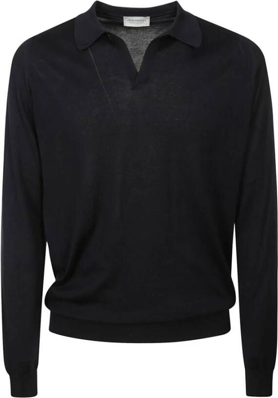 John Smedley T-Shirts Blauw Heren