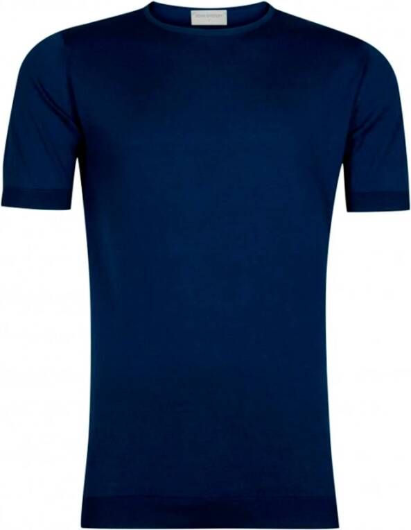 John Smedley T-Shirts Blauw Heren