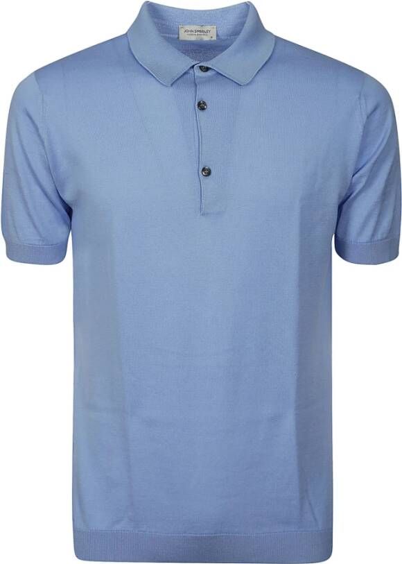 John Smedley T-Shirts Blauw Heren