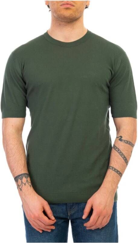 John Smedley T-Shirts Groen Heren