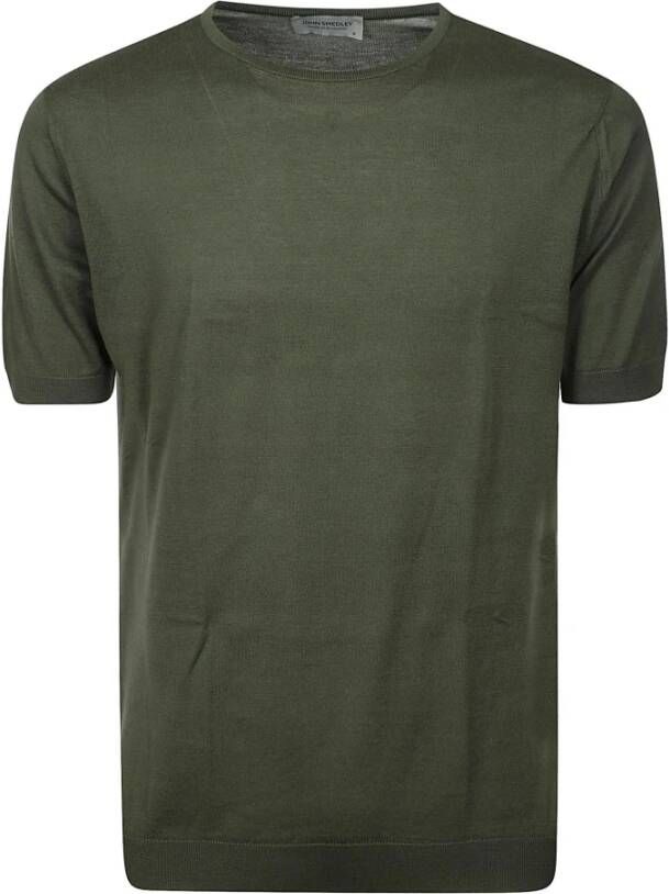 John Smedley T-Shirts Groen Heren