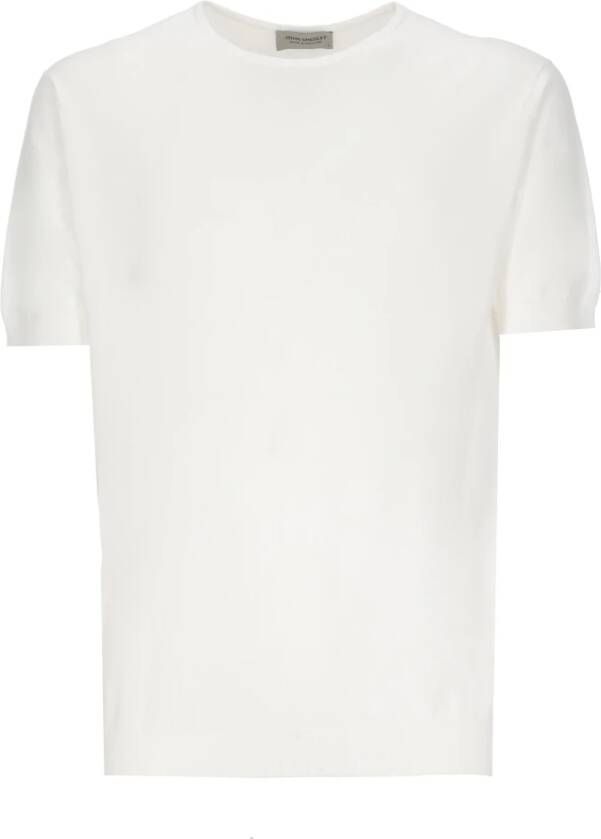 John Smedley T-Shirts Wit Heren