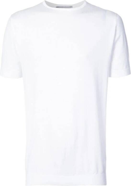 John Smedley T-Shirts White Heren