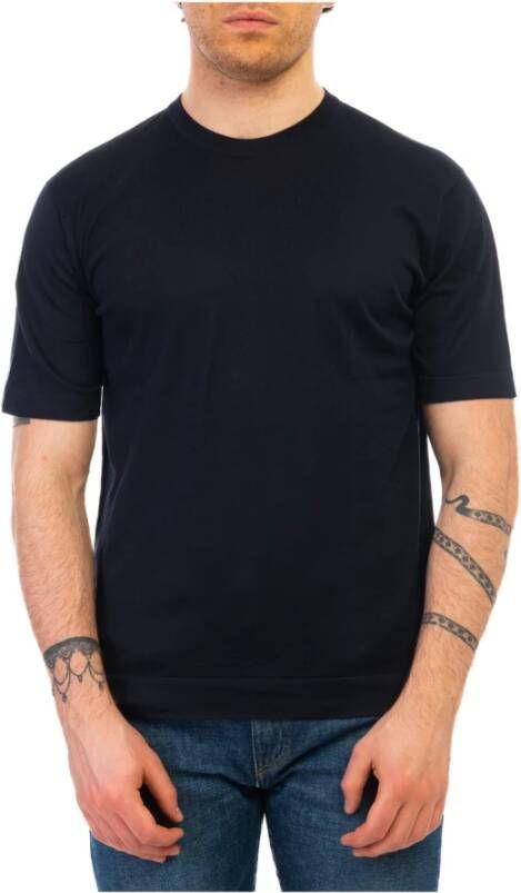 John Smedley T-Shirts Zwart Heren