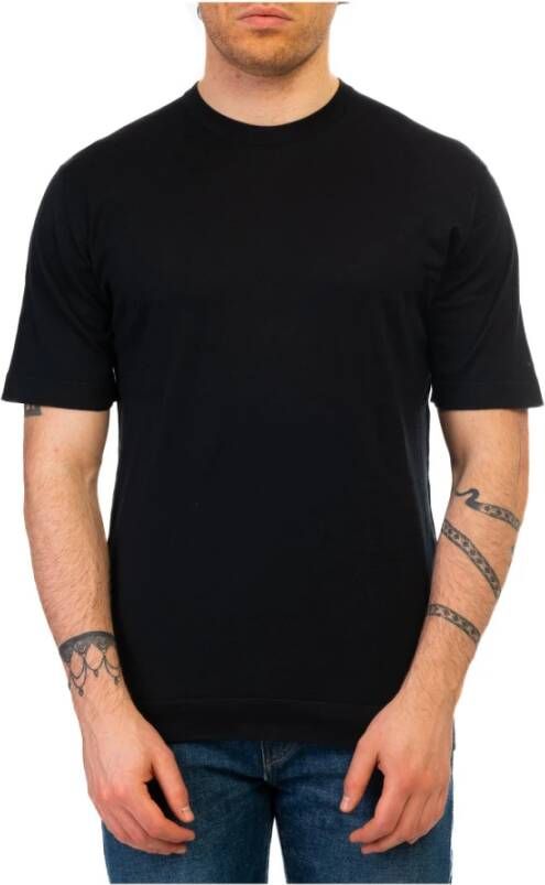 John Smedley T-Shirts Zwart Heren