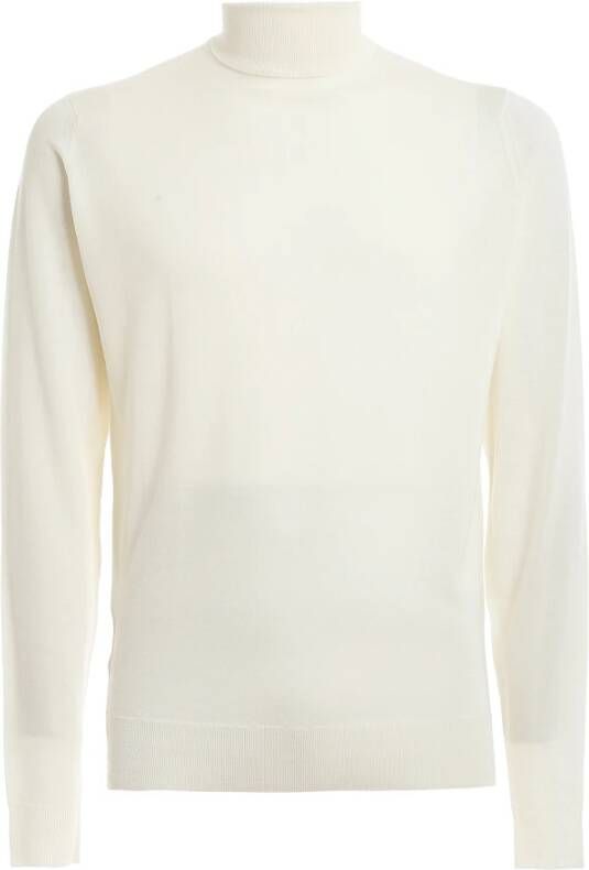 John Smedley Van Pewll pullover LS Wit Heren