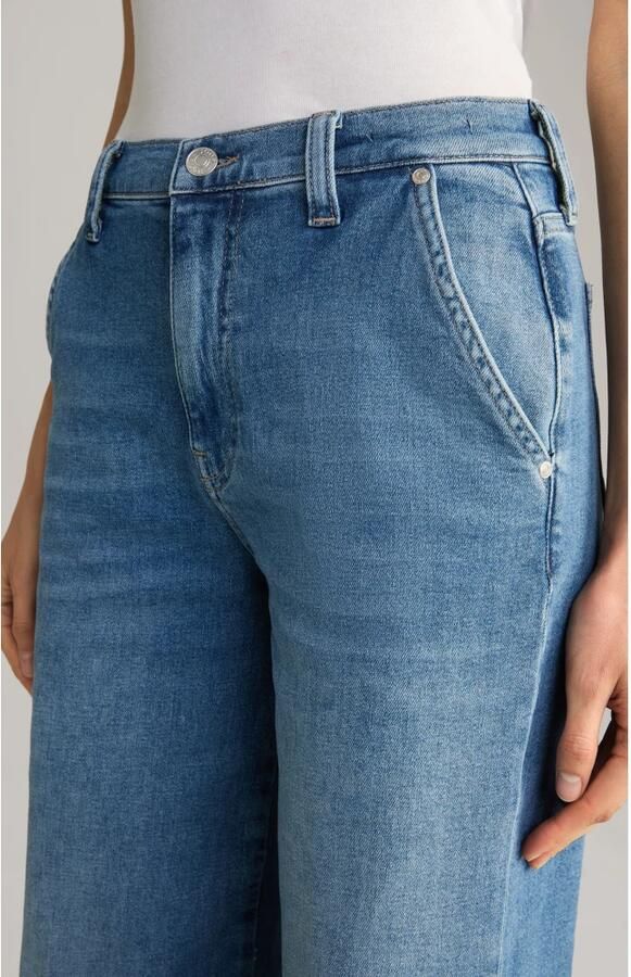 Joop! Wide leg jeans met steekzakken model 'Evi'