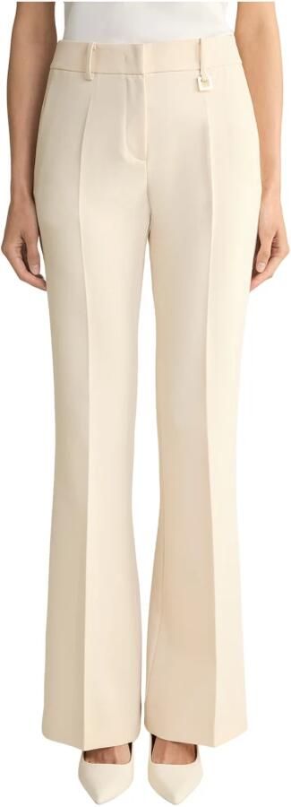 Joop! Elastische damesbroek met uitlopende zoom Beige Dames - Foto 4