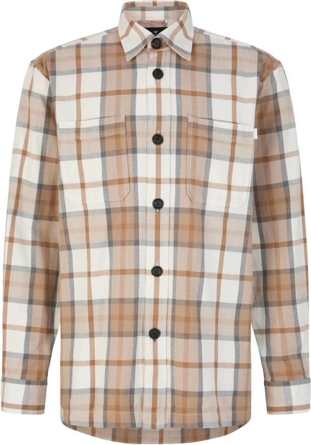 Joop! Geruite katoenen overhemd in lichte bruine tinten Beige Heren - Foto 6