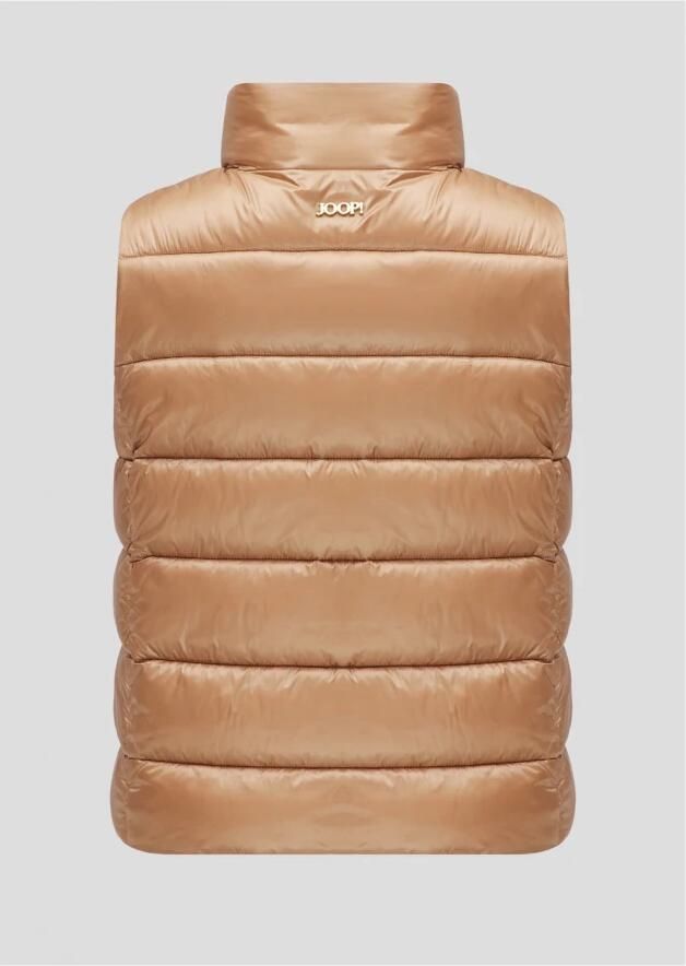 Joop! Gewatteerde hoge hals damesvest Beige Dames - Foto 3