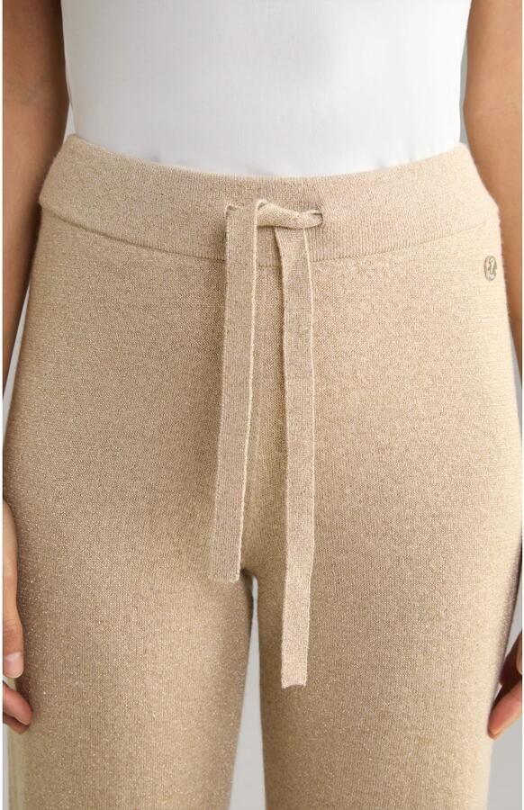 Joop! Gouden Glans Dames Sportieve Stijl Broek Beige Dames