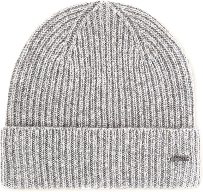 JOOP! Collection Gebreide muts van kasjmier met labeldetail model 'FENOL' - Foto 3