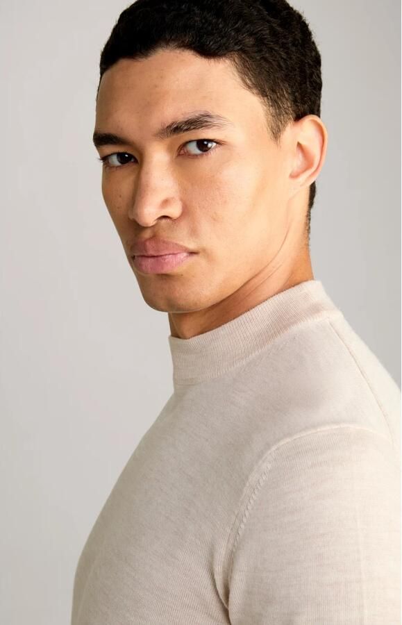 JOOP! Collection Gebreide pullover van scheerwol met opstaande kraag model 'Davide' - Foto 2