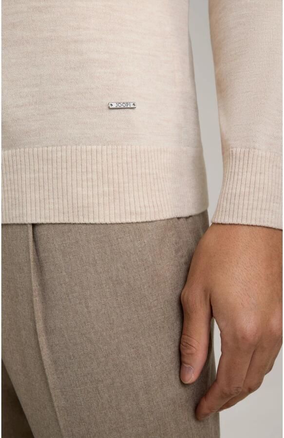 JOOP! Collection Gebreide pullover van scheerwol met opstaande kraag model 'Davide'