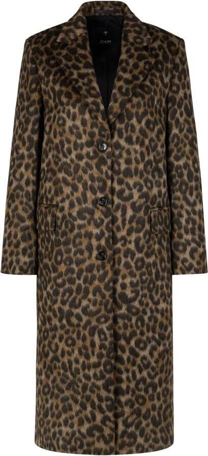 Joop! Luipaardprint Klassieke Stijl Jas Brown Dames - Foto 7