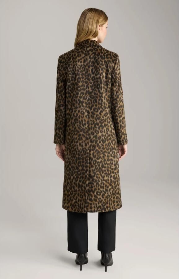 Joop! Luipaardprint Klassieke Stijl Jas Brown Dames - Foto 5