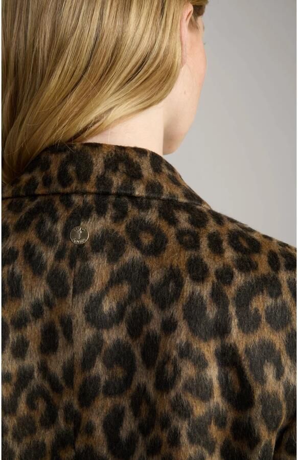 Joop! Luipaardprint Klassieke Stijl Jas Brown Dames