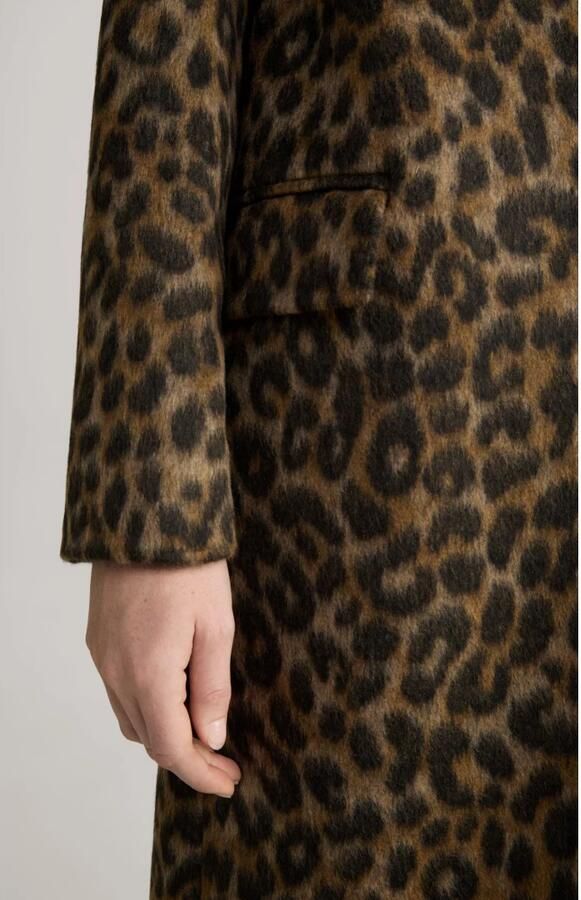 Joop! Luipaardprint Klassieke Stijl Jas Brown Dames - Foto 3