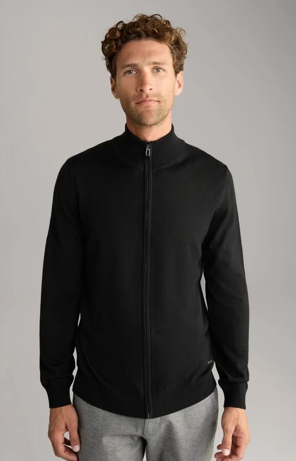 JOOP! Collection Gebreid jack van scheerwol met opstaande kraag model 'Davis' - Foto 4