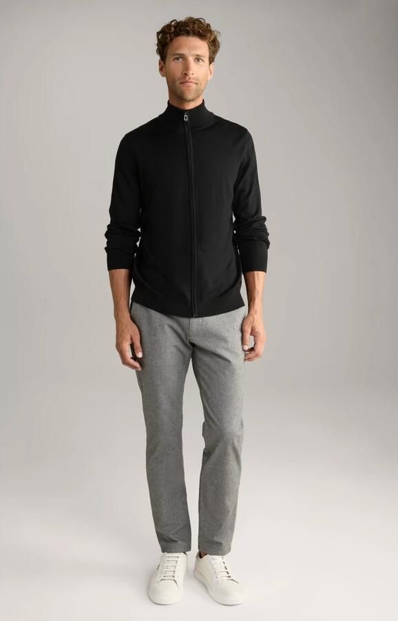 JOOP! Collection Gebreid jack van scheerwol met opstaande kraag model 'Davis' - Foto 5