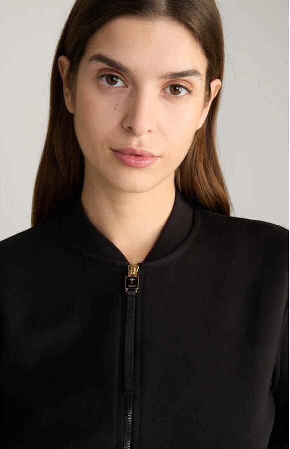 Joop! Sportieve stijl jas met gouden details Black Dames