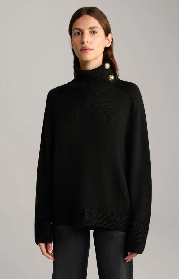 Joop! Stijlvolle dames trui met afneembare kraag Black Dames - Foto 4