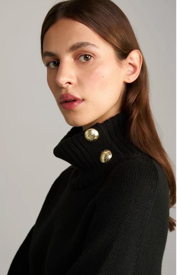 Joop! Stijlvolle dames trui met afneembare kraag Black Dames - Foto 2