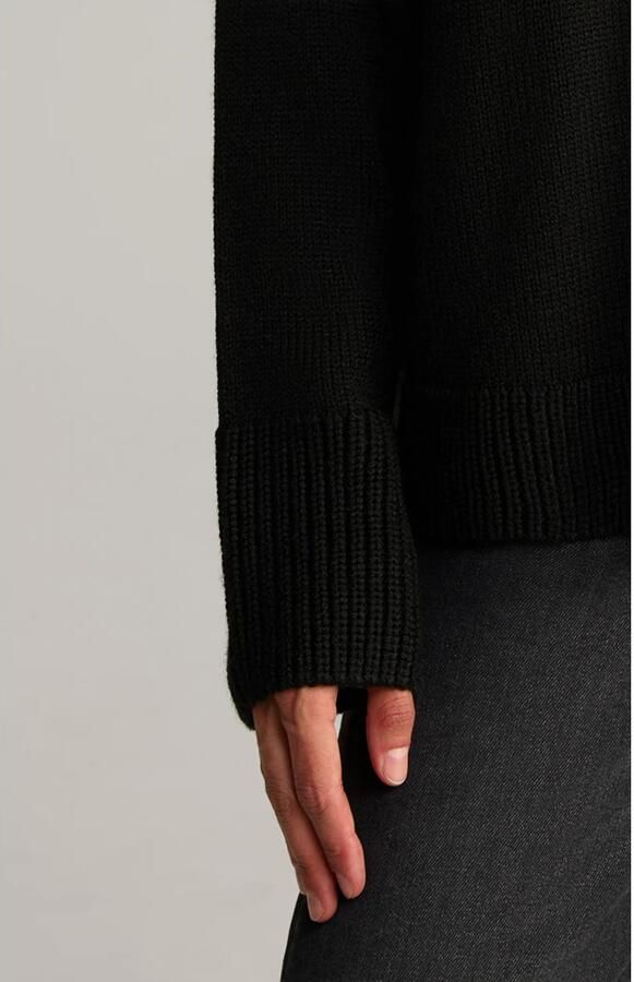 Joop! Stijlvolle dames trui met afneembare kraag Black Dames - Foto 3