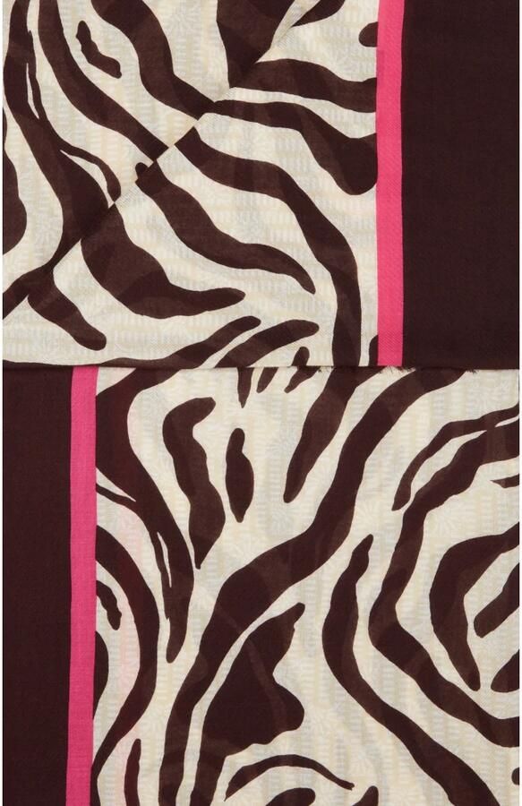Joop! Zebra Patroon Sjaal met Roze Accents Multicolor Dames - Foto 3