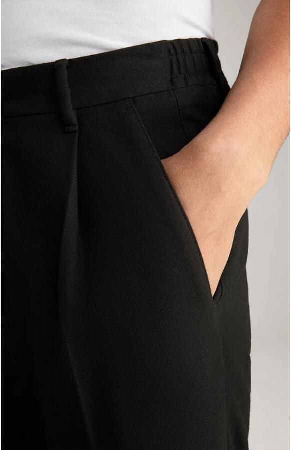 Joop! Zwarte chino stijl broek met elastische taille Black Heren