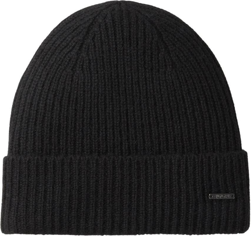 JOOP! Collection Gebreide muts van kasjmier met labeldetail model 'FENOL'