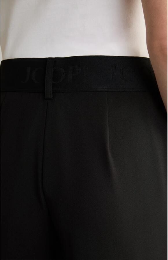 Joop! Zwarte rechte damesbroek met elastische tailleband Black Dames - Foto 2